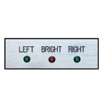 Silver Dash Indicator with Turn Signals & Red Hi Beam Light
