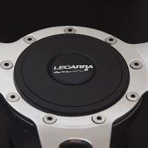 Small Steering Wheel Horn Button Lecarra Logo- Black Plastic