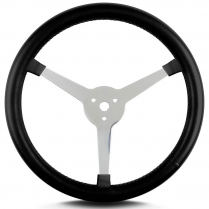 14" Lake 3 Spoke Steering Wheel, Standard Grip - Polished
