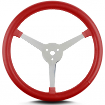 Lake Style 14" Polished 3-1/4" Steering Wheel - Bright Red