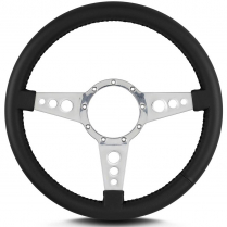 Mark 4 GT 14" Polished Spoke Steering Wheel - Black