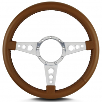 Mark 4 GT 14" Polished Spoke Steering Wheel - Caramel