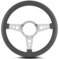 Mark 4 GT 14" Polished Spoke Steering Wheel - Dark Grey