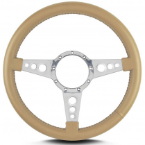 Mark 4 GT 14" Polished Spoke Steering Wheel - Tan