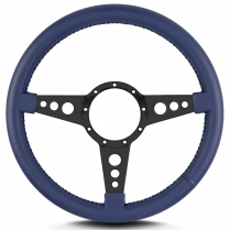 Mark 4 GT 14" Black Spoke Steering Wheel - Blue
