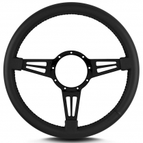 Mark 4 Double Slot 14" Steering Wheel - Black