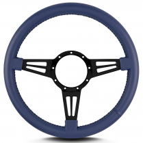 Mark 4 Double Slot 14" Steering Wheel - Blue