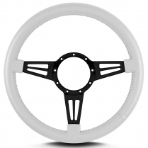 Mark 4 Double Slot 14" Steering Wheel - White