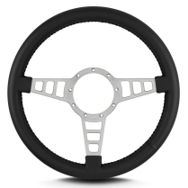 Mark 4 Track GT Gray  Standard Grip Steering Wheel - Black