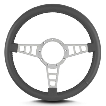 Mark 4 Track GT Gray Standard Grip Steering Wheel - Dk Grey