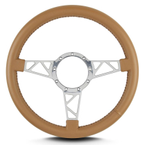Mark 4 Truss Polished Standard Grip Steering Wheel- Chestnut