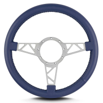 Mark 4 Truss Gray Standard Grip Steering Wheel - Blue