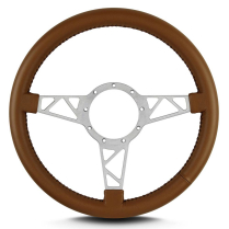 Mark 4 Truss Gray Standard Grip Steering Wheel - Caramel