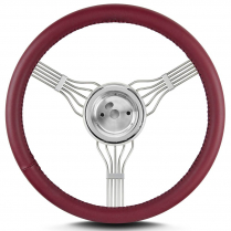 Banjo 15" Steering Wheel with 67-94 GM Adapter - Burgundy