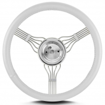 Banjo 15" Steering Wheel with 67-94 GM Adapter - White