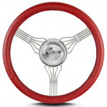 Banjo 15" Steering Wheel with 67-94 GM Adapter Bright Red