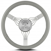 Banjo 15" Steering Wheel w/Flaming River Adapter Light Grey