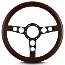 Trans Am 69-81 Pontiac 14" Blk Spoke Steering Wheel - Brown