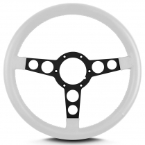 Trans Am 69-81 Pontiac 14" Blk Spoke Steering Wheel - White