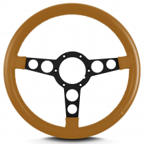Trans Am 69-81 Pontiac 14" Blk Spoke Steering Wheel Chestnut