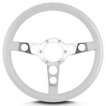 Trans Am 69-81 Pontiac 14" Pol Spoke Steering Wheel - White