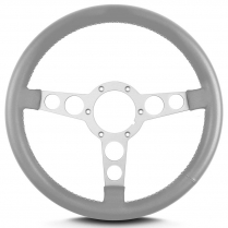 14" 69-81 Trans Am Steering Wheel, Standard Grip - Clear Anodized