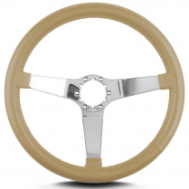 14" Vette 3 Steering Wheel, Standard Grip - Polished