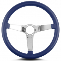 Vette 3 14" Pol Spoke Steering Wheel Stock 6 Hole - Blue