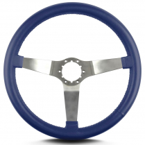 Vette 3 14" Satin Steering Wheel Standard Grip - Blue