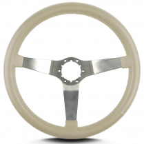 Vette 3 14" Satin Steering Wheel Standard Grip - Bone