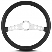 SS Series 14" Steering Wheel Brushed Standard Grip - Black