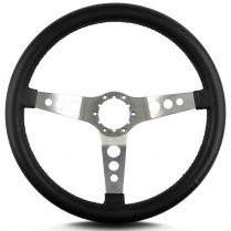 Hot Rod 14" Satin Steering Wheel Standard Grip - Black