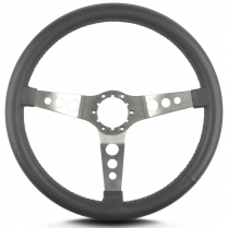 Hot Rod 14" Satin Steering Wheel Standard Grip - Dark Grey