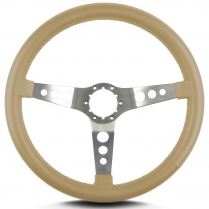 Hot Rod 14" Satin Steering Wheel Standard Grip - Tan