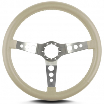 Hot Rod 14" Satin Steering Wheel Standard Grip - Bone