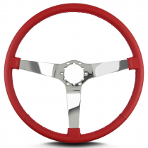 Vette 3 SS 15" Pol Spoke Thin Grip Steering Wheel - Brt Red