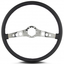 Vette SS 15" Pol Spoke Thin Grip Steering Wheel - Black