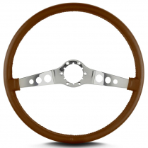 Vette SS 15" Pol Spoke Thin Grip Steering Wheel - Carmel