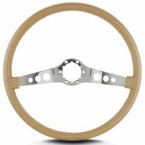 Vette SS 15" Pol Spoke Thin Grip Steering Wheel - Tan