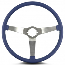 Vette 3 15" Satin Steering Wheel Thin Grip - Blue