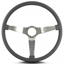 Vette 3 15" Satin Steering Wheel Thin Grip - Dark Grey