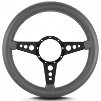 Mark 8 GT 14" Thick Grip Blk Spoke Steering Wheel - Dk Grey