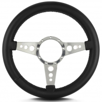Mark 8 GT 14" Thick Grip Pol Spoke Steering Wheel - Black