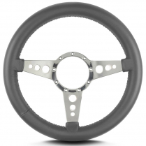Mark 8 GT 14" Thick Grip Pol Spoke Steering Wheel - Dk Grey