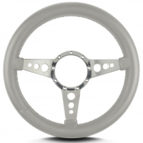 Mark 8 GT 14" Thick Grip Pol Spoke Steering Wheel - Lt Grey