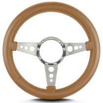 Mark 8 GT 14" Thick Grip Pol Spoke Steering Wheel - Chestnut
