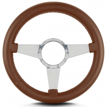 Mark 8 Std 14" Thick Grip Pol Spoke Steering Wheel - Caramel