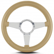 Mark 8 Std 14" Thick Grip Pol Spoke Steering Wheel - Tan