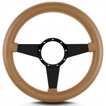 Mark 8 Std 14 Thick Grip Blk Spoke Steering Wheel Chestnut