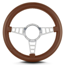 Mark 4 Track GT Polished Thick Grip Steering Wheel - Caramel